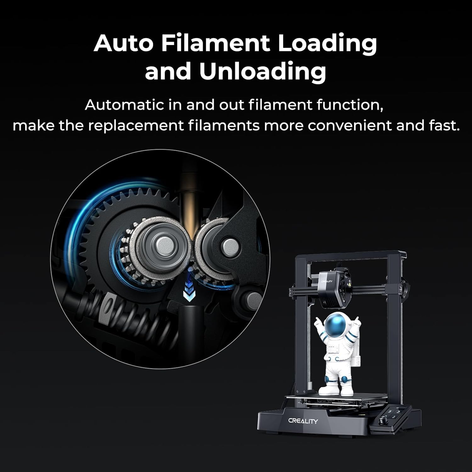 Creality Ender 3 V3 SE Drukarka 3D, prędkość druku 250 mm/s, automatycznie poziomująca się drukarka 3D FDM CR Touch z ekstruderem Sprite Direct, podwójna oś Z, rozmiar wydruku 220x220x250 mm
