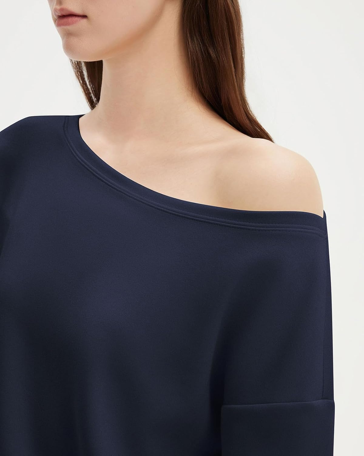 SUUKSESS Women 2 Piece Lounge Matching Set Off Shoulder Sweatshirt Wide Leg Sweatpant - Image 4