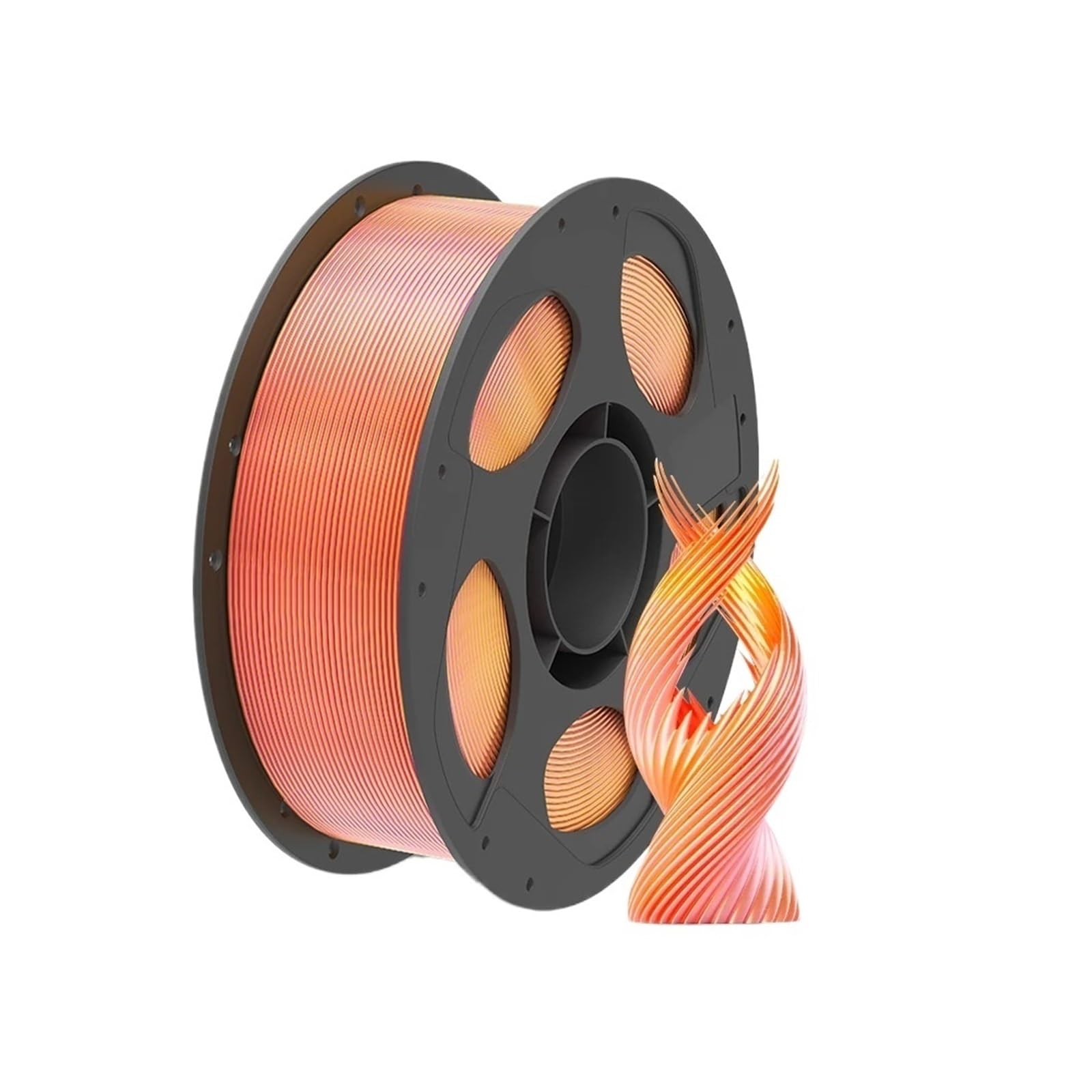 Materiały eksploatacyjne do drukarek 3D, Filament PLA do drukarek 3D FDM 1 kg, 1,75 mm, wielokolorowy, jedwabny(Pink Gold)