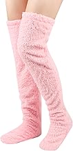 YAOZUP Chaussettes Pelucheuses,Chaussettes Hautes Montantes Femme,Chaussettes Chaudes d'Hiver,Jambes Chaussettes Chaussettes Chauffantes,Chaussettes de Genou pour La Maison