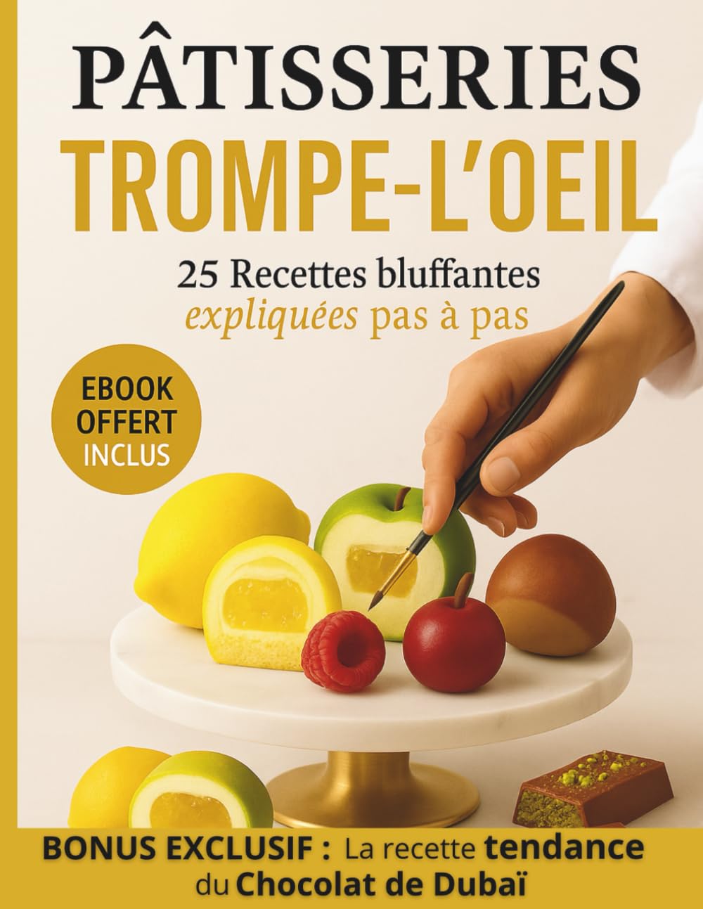 Pâtisseries Trompe-l'Oeil: 25 Recettes bluffantes expliquées pas à pas