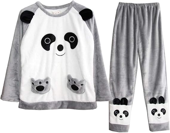 Amazon 長袖レディースパジャマ フランネル パンダ 秋 冬 かわいい 通気性 ゆったり 肌触り良い おしゃれ 厚い 柔らかく 上下セット 大きいサイズ ルームウェア 寝間着 部屋着 寝巻き ナイトウェア 女性 グレー パジャマ ルームウェアセット 通販 Amazon 長袖レディースパジャマ フランネル パンダ 秋 冬 かわいい 通気性 ゆったり 肌触り良い おしゃれ 厚い 柔らかく 上下セット 大きいサイズ ルームウェア 寝間着 部屋着 寝巻き ナイトウェア 女性 グレー パジャマ ルームウェアセット 通販