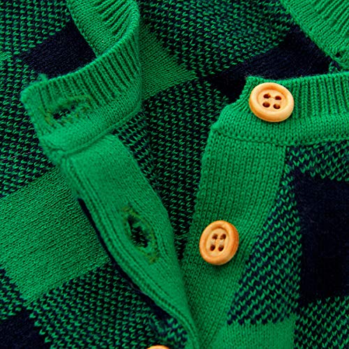 NCONCO Baby Kerst Romper Lange Mouw Plaid Jumpsuit Xmas Elk Bodysuit voor 0-24 Maanden - Afbeelding 8