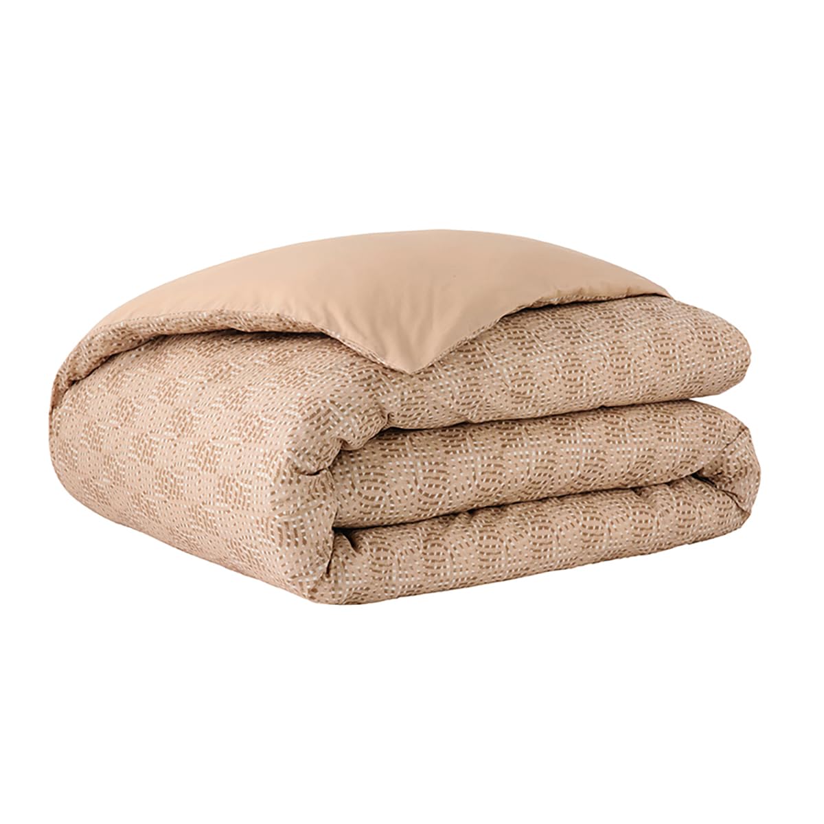 ESSIX Hypnos Cotton Percale Duvet Cover, 200 x 200 cm, Beige - Image 2