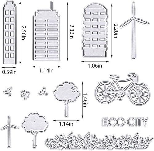 Miniatura 7 de Glodecart 3 troqueles de árbol de otoño para hacer tarjetas, marco de invierno para álbumes de recortes, papel, manualidades, decoración de álbum de
