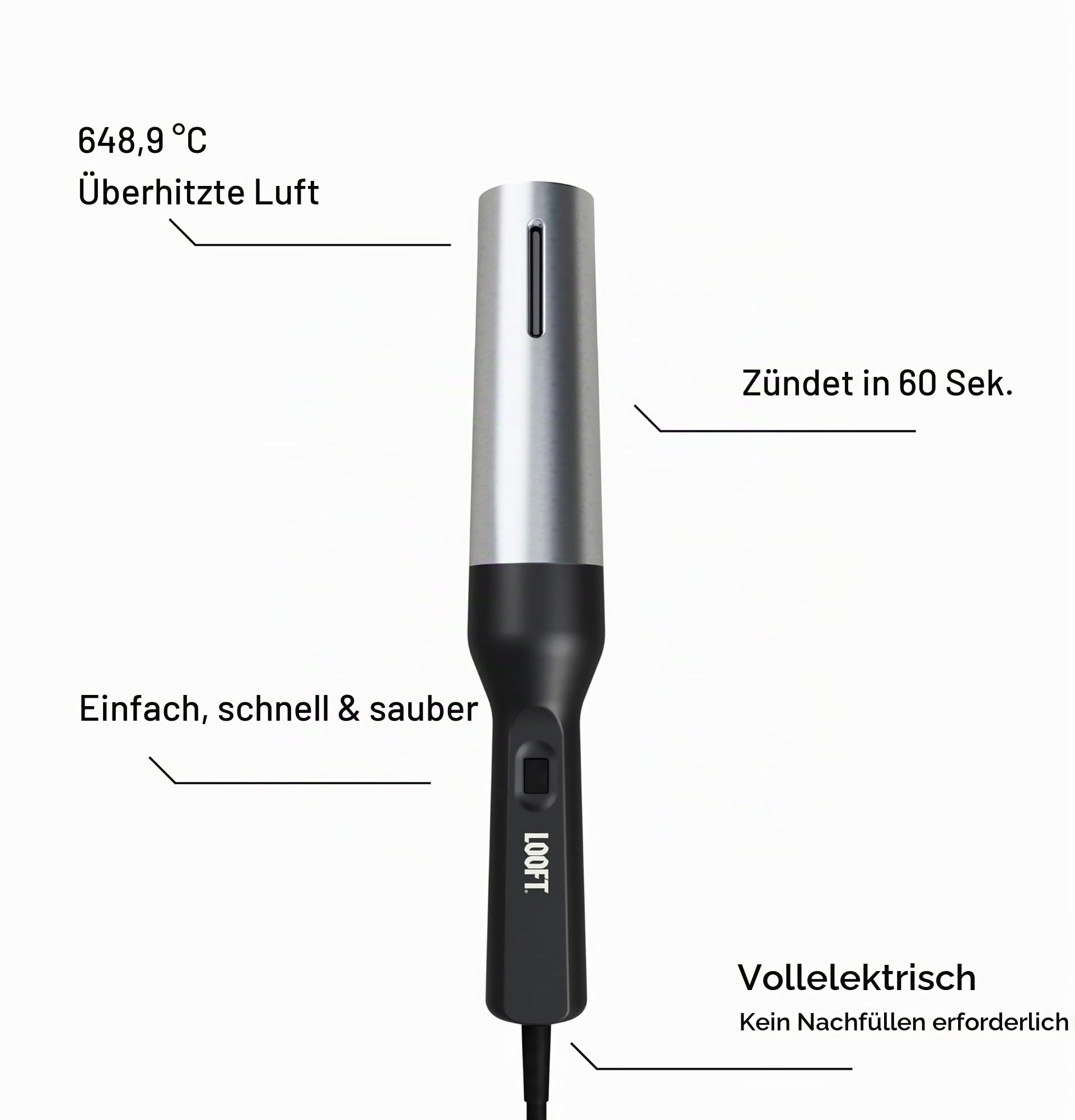 Looftlighter Air elektrischer Grillanzünder Art.Nr. lom-eu