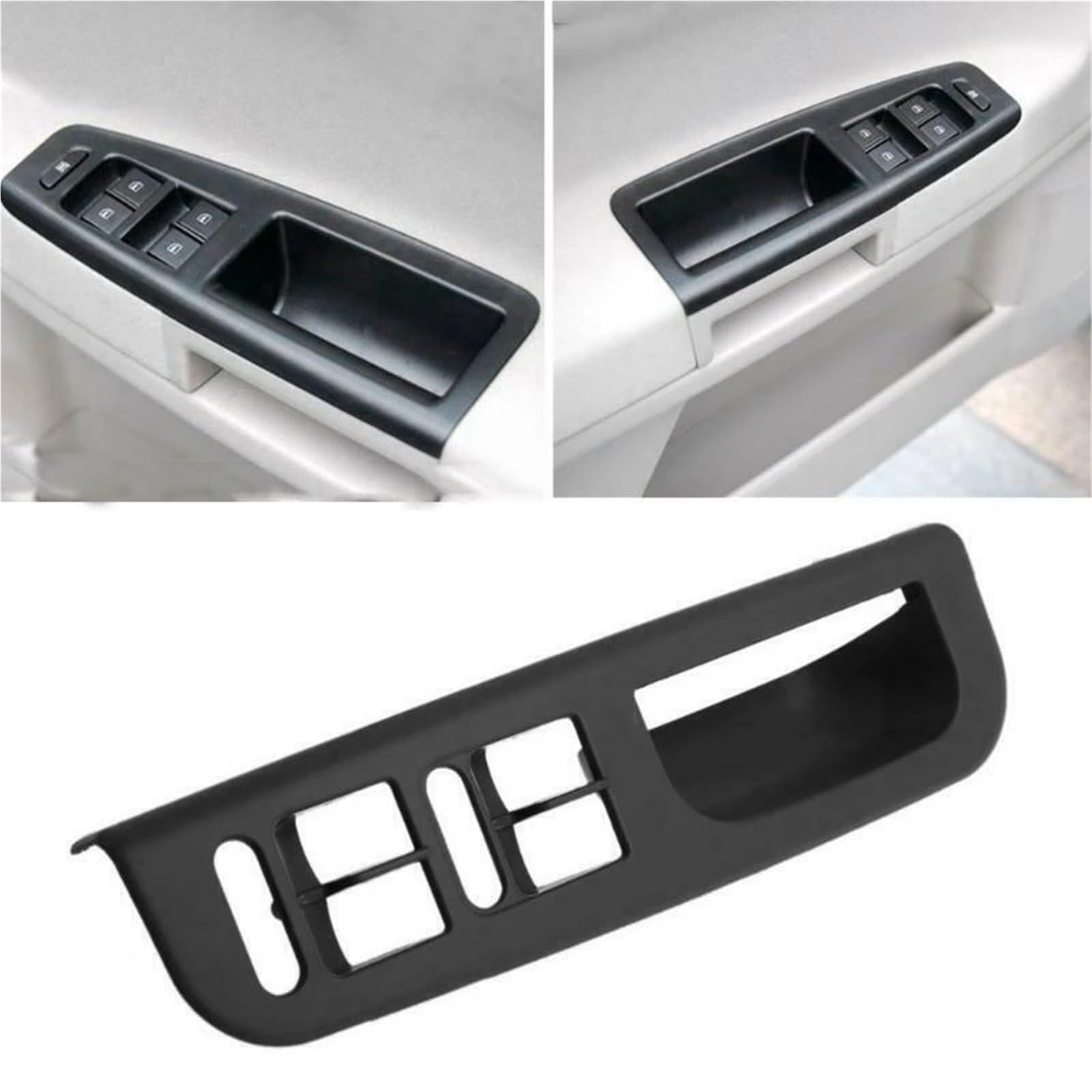 Manovella finestra auto Manovella antiscivolo Pannello di controllo del pulsante di sollevamento del vetro del finestrino della portiera anteriore sinistra, adatto per Golf 4 Jetta MK4 Bora