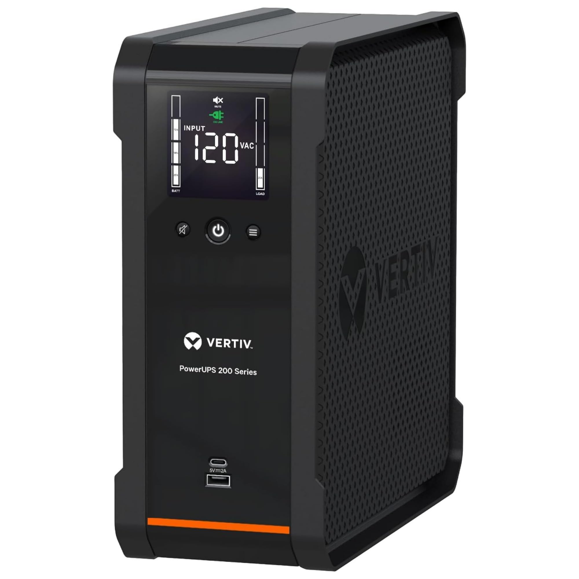 Vertiv PSA6-850LVT 850VA &amp; 530W PowerUPS 200 120V Line Interactive Desktop UPS