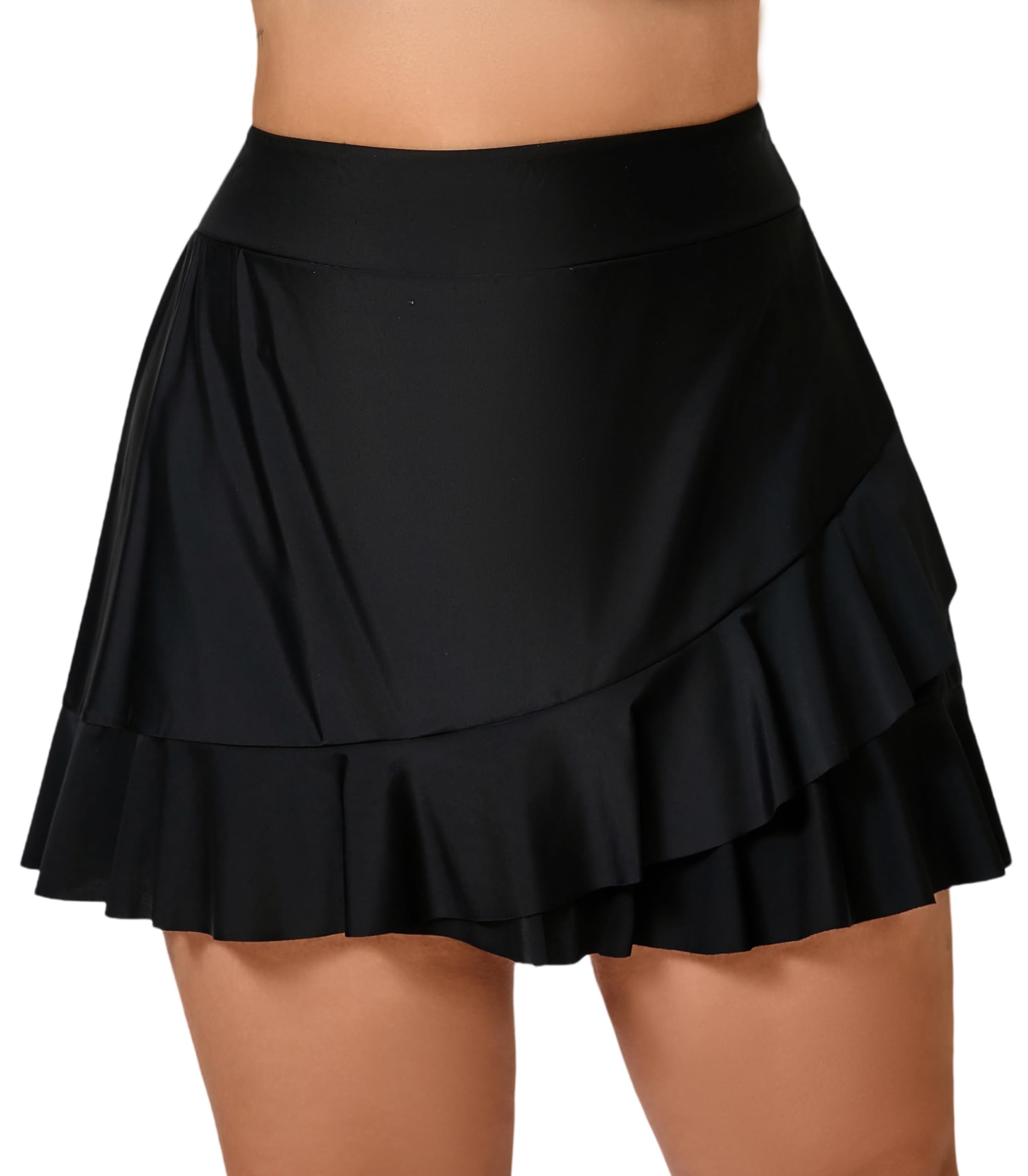 Halcurt Ruffle Swim Skirt Bottom