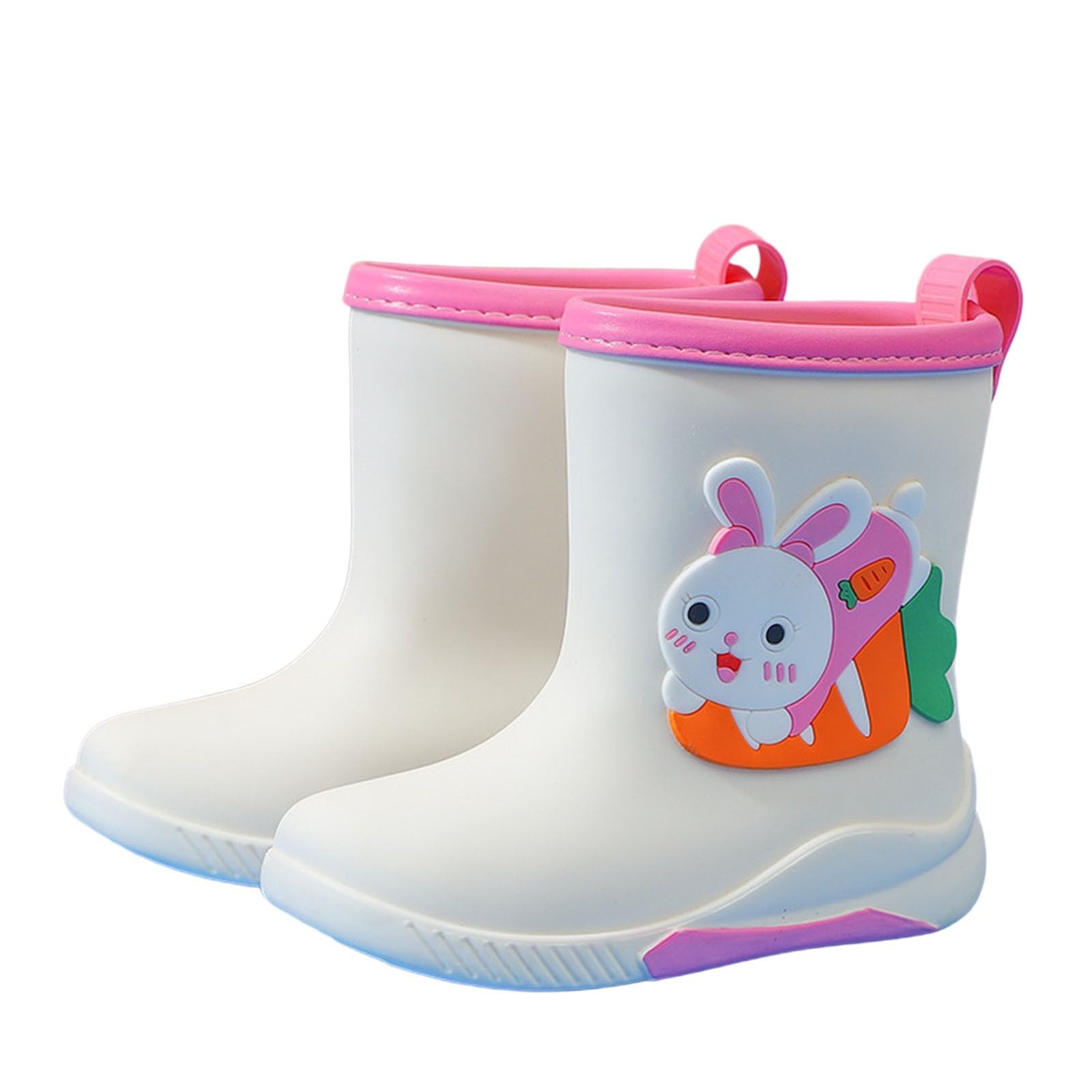 Bottes en caoutchouc doublées enfants imperméables et coupe-vent