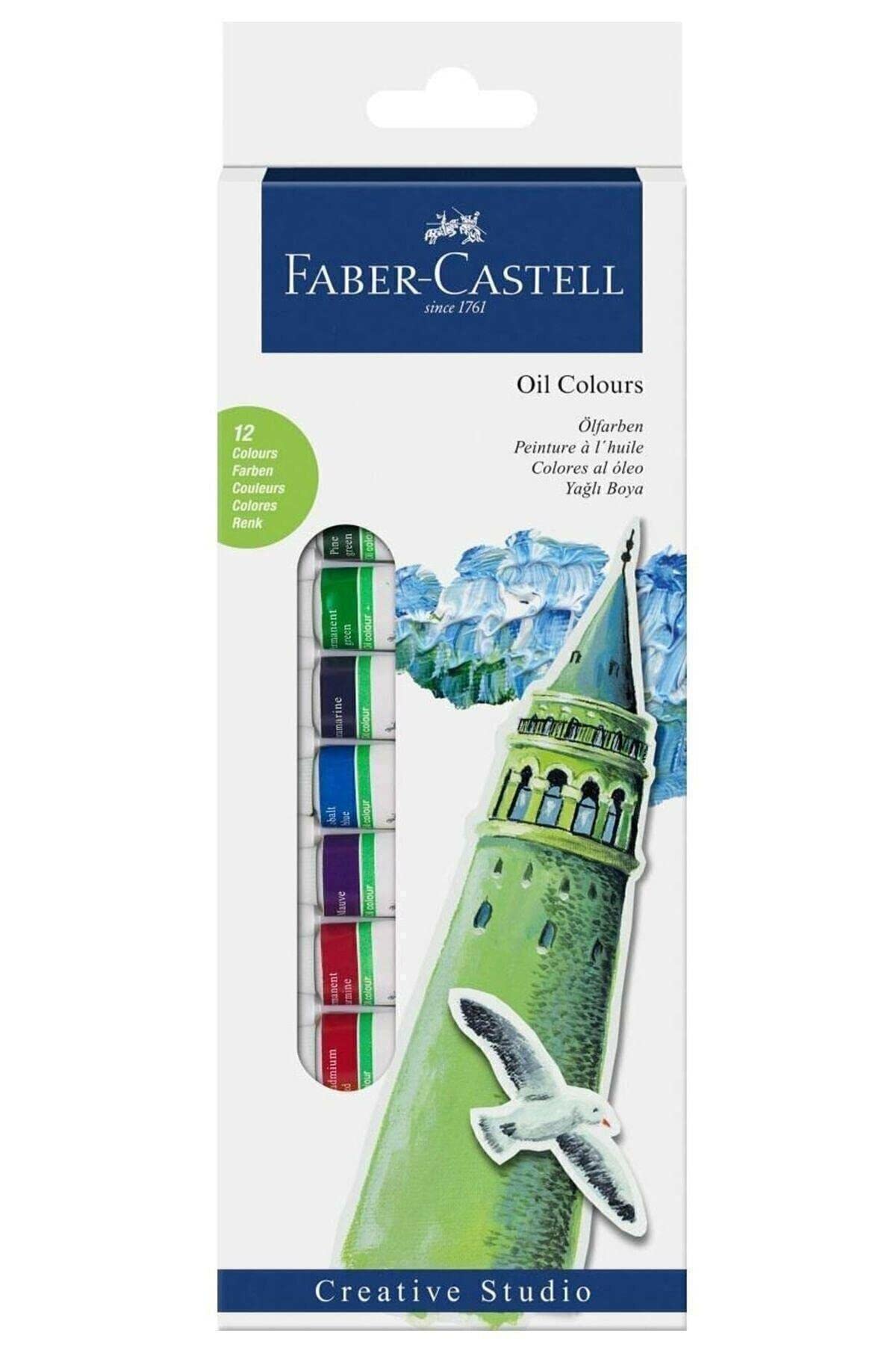 Faber-Castell Multi-Colour Oil Colours Starter Kit 12 X 12Ml Tubes