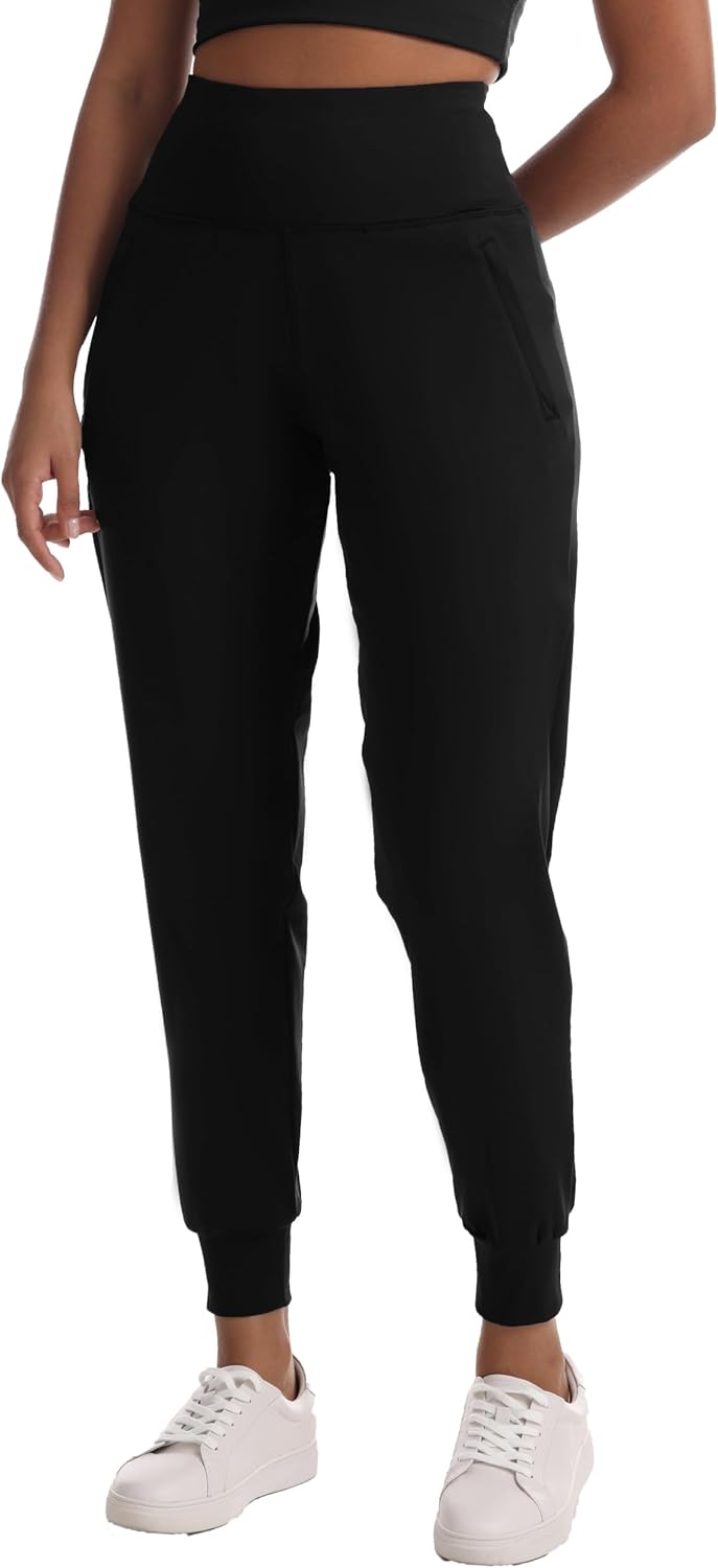 Women's Yoga Joggers with Zipper Pockets - Lightweight High Waist Pants for Gym, Running, Workout, Casual - Image 4