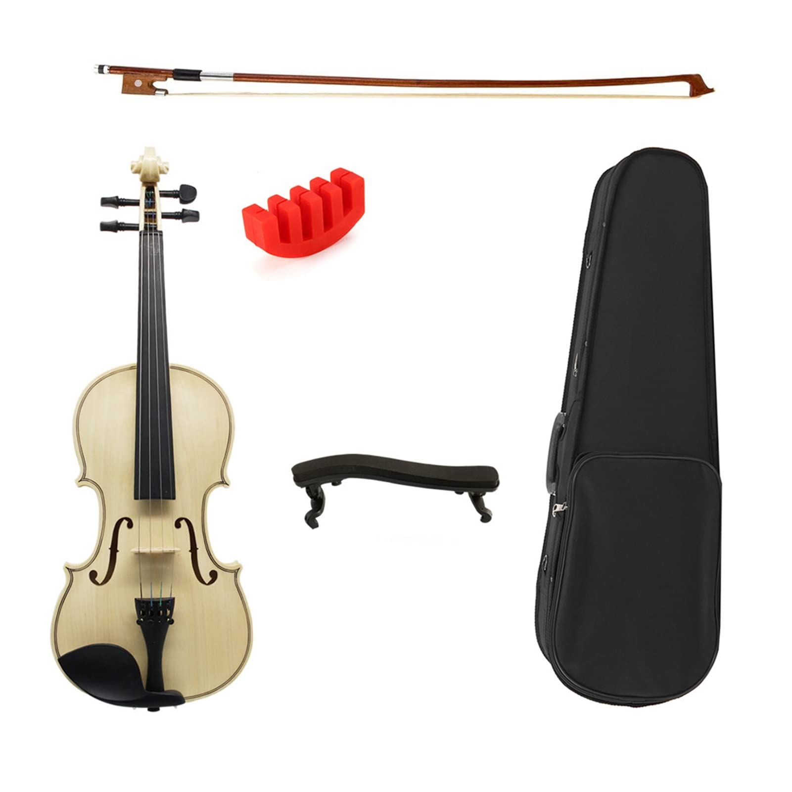 Geige Akustische Violine 4/4 3/4 1/2 1/4 1/8 Anfänger Studenten Professionelle Kinder Violine Violine (Color : 1-2)