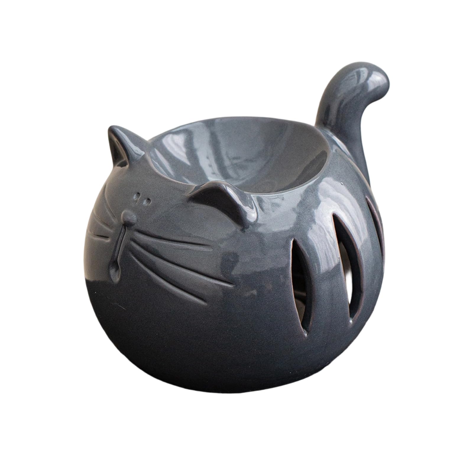 Shape Tealight Holder and Essential Oil Diffuser Burners Ceramic Scented Stove for Relaxing Space Meditations Room Decors