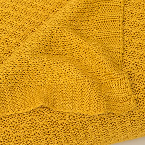 Image of NTBAY Rayon Derived from Bamboo Toddler Blanket, 30 x 40, Ginger Yellow