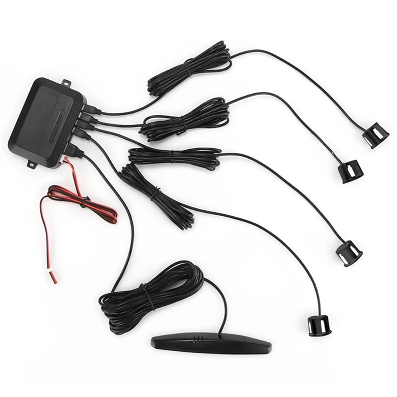 Capteur stationnement PDC Kit Capteurs Stationnement LED Voiture DC 12V 22mm Affichage Rétro-éclairé Système Surveillance Radar Recul Dispositif Sonde D'alarme Sécurité