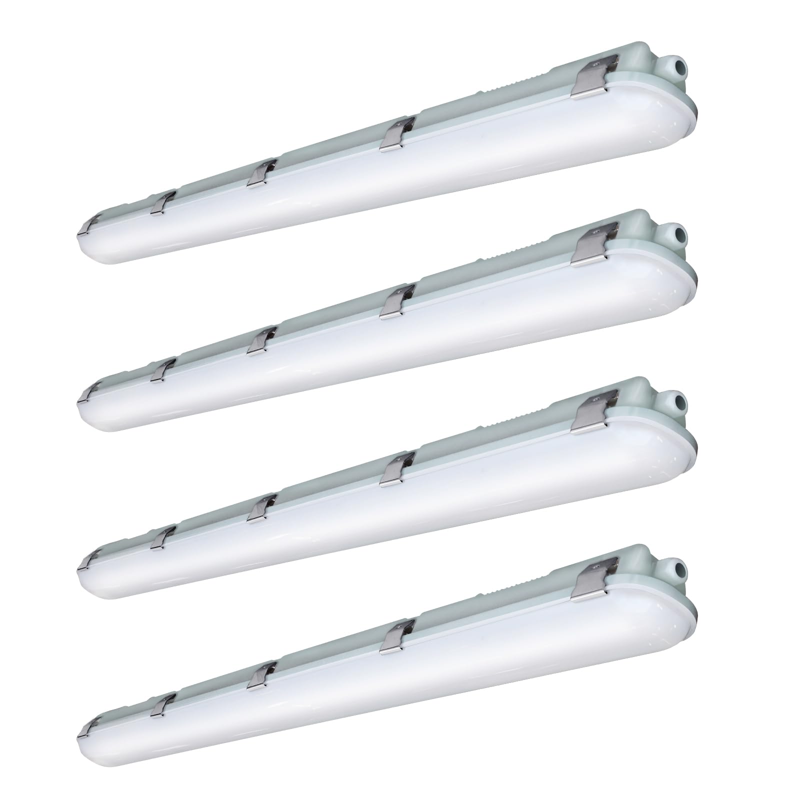 4FT LED Vapor Tight Light Fixture 4420 4940 5850LM Vapor Light Fixture 3500K 4000K 5000K CCT Selectable Waterproof