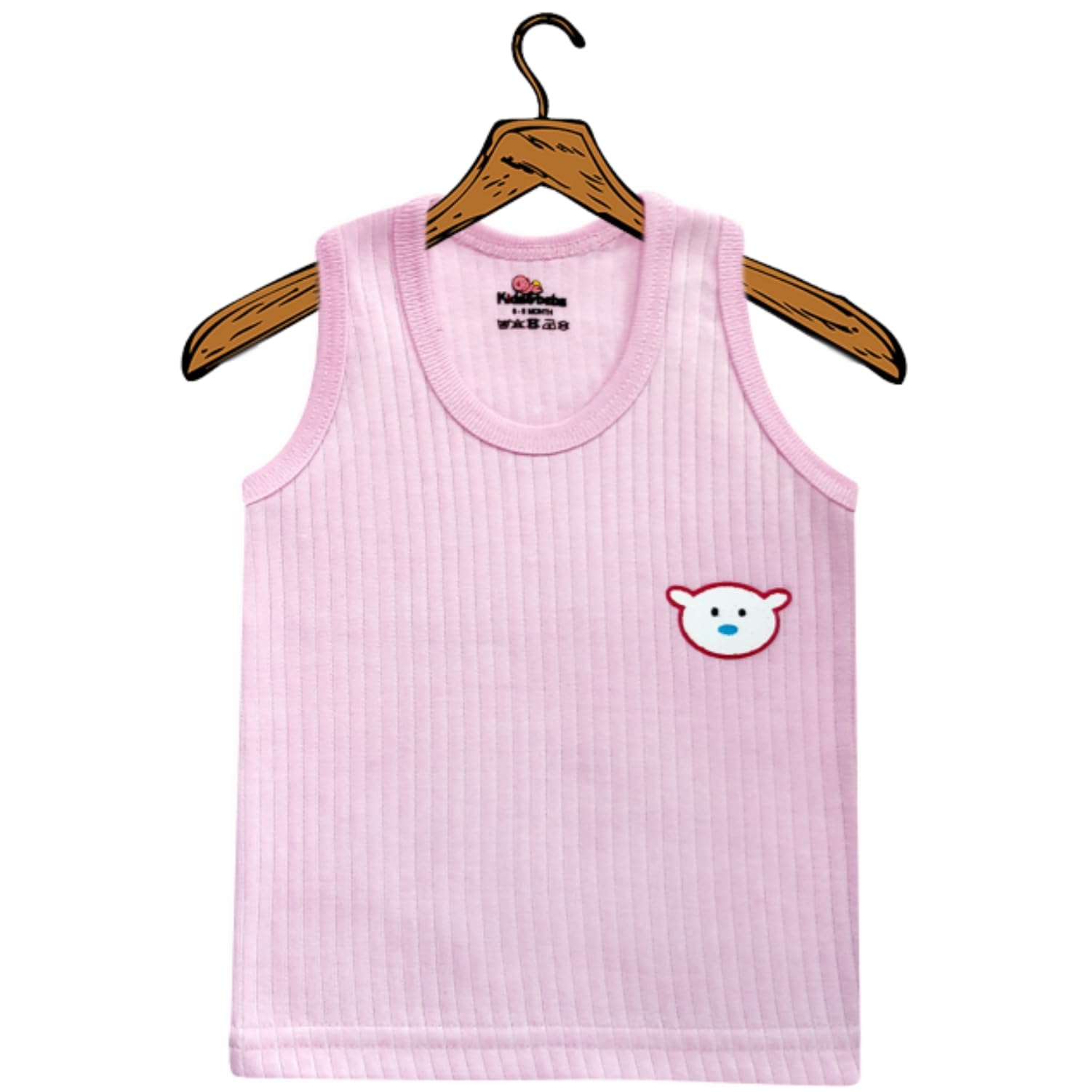 Baby Jackson® Color Thermal Vest for Winter New Born Baby Boy and Baby Girls for Pack of 3 (6-9 Months) White 2