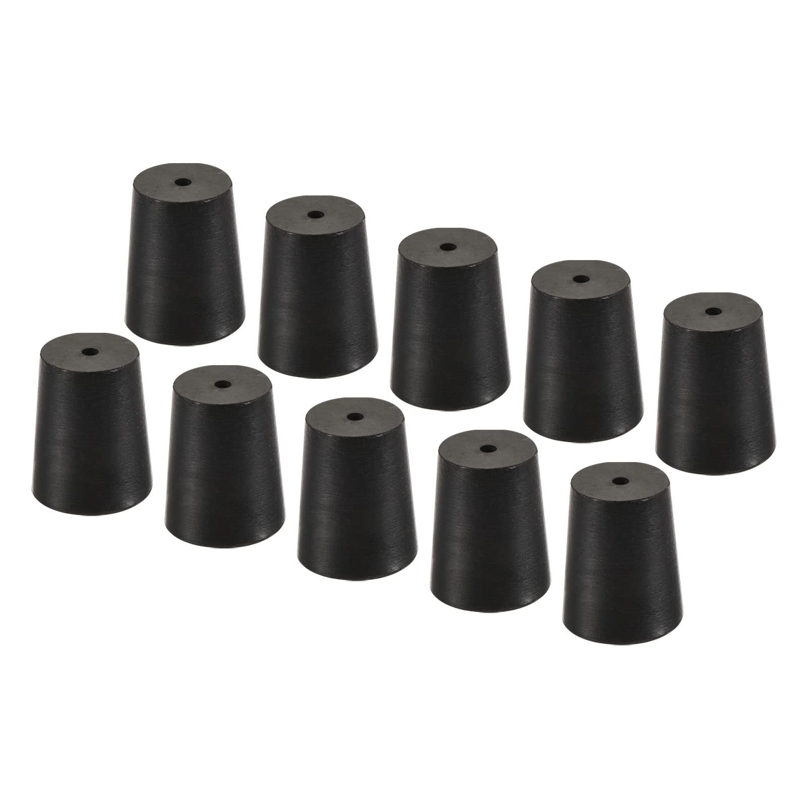 YOKIVE 10Pcs Rubber Stoppers with Hole, Tapered Plugs with High-temperature Resistance, 16mm - 20mm