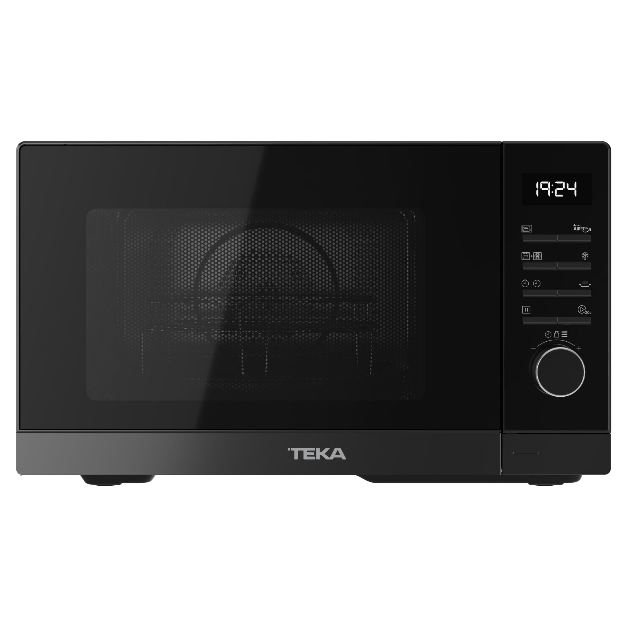 TEKA Microondas de Libre Instalación con Grill y AirFry, Capacidad 23L, 6 Niveles de Potencia, 900W, Interior de Acero Inoxidable, Modelo HMWE FS23 GC BK