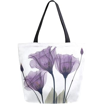 purple canvas tote bags