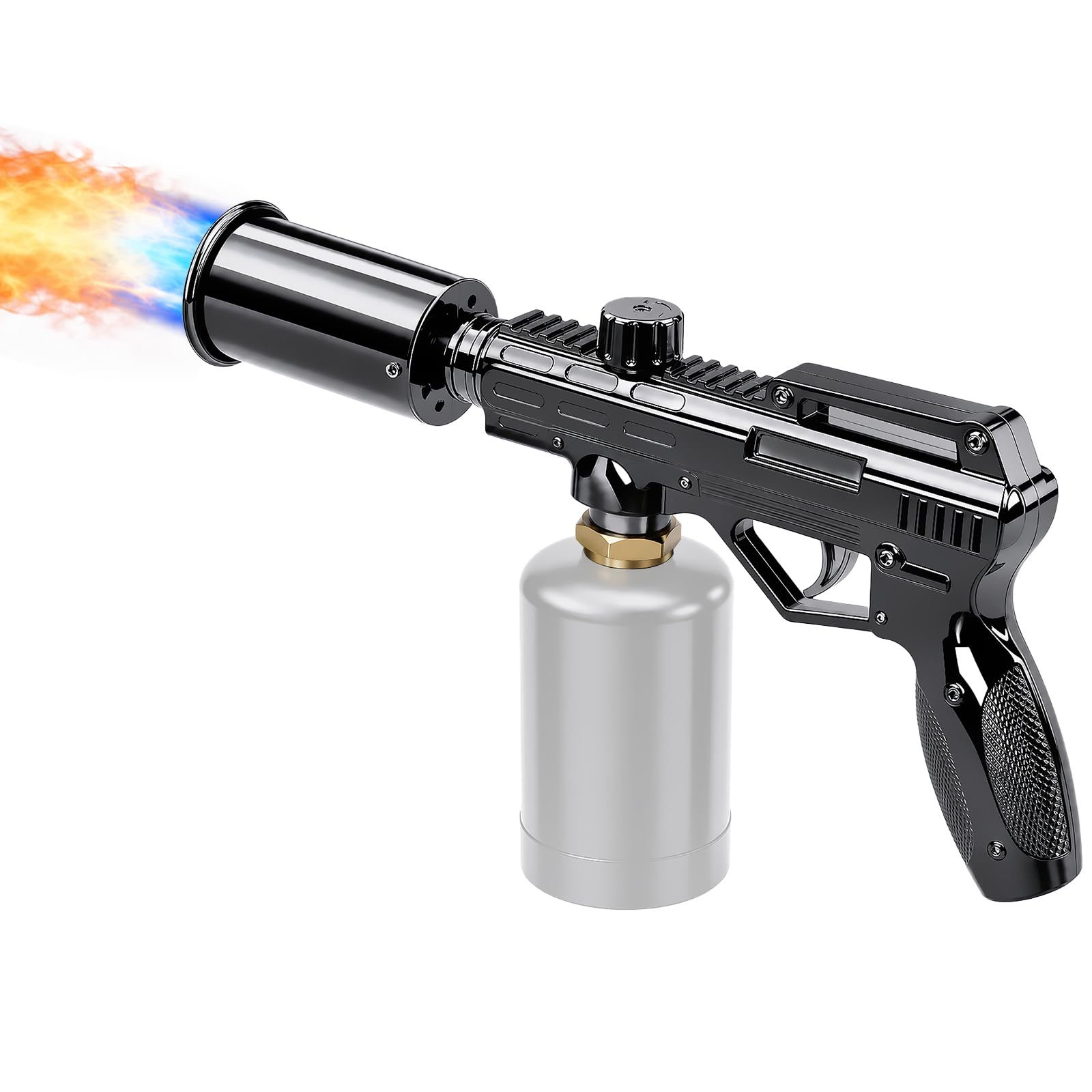 EWORK Propane Torch Gun, Adjustable Flame Thrower Gun and Triple Safety