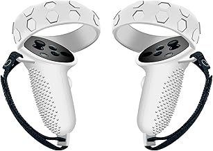 Controller Grips Cover for Oculus Quest 2, GRADETEK Silicone Anti-Throw Grips Cover with Adjustable Knuckle Straps, Protector for Oculus Quest 2 Accessories
