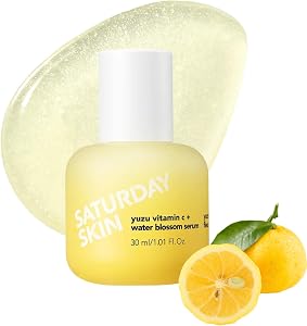 Vitamin C Serum For Face From Yuzu - Brightening Formula With Hyaluronic Acid 7 Peptide Mix And Niacinamide, Deeply Hydrate, Improve Uneven Skin Texture, Vegan, Korean Skin Care (30 ml)