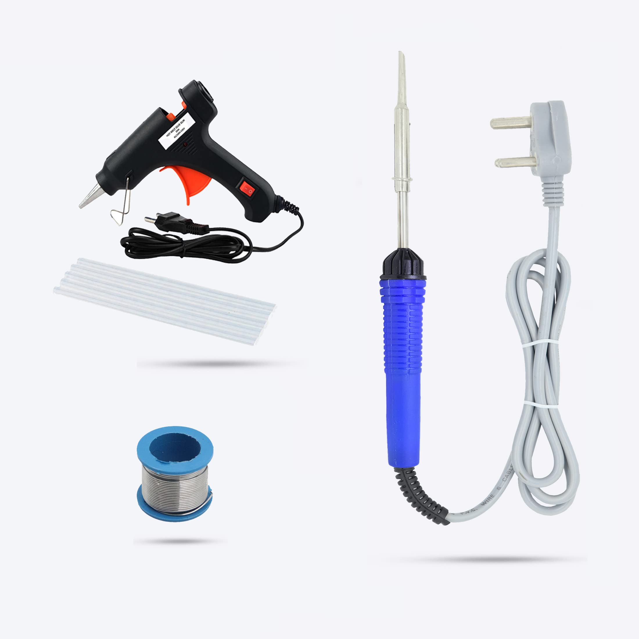 Hillgrove 4in1 Soldering Iron Machine Tool Kit Set | 20W Black Glue Gun & 7MM Sticks (5 Pcs)| Solder Wire 25 W Simple (Flat Tip) (B0BFLD9VKV) Amazon Price History, Amazon Price Tracker