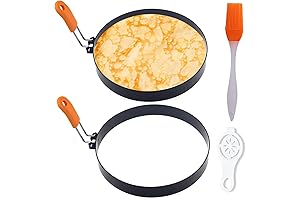 Perfect Pancake Rings for Griddle: Non-Stick Pancake Mold for Endless Breakfast Options