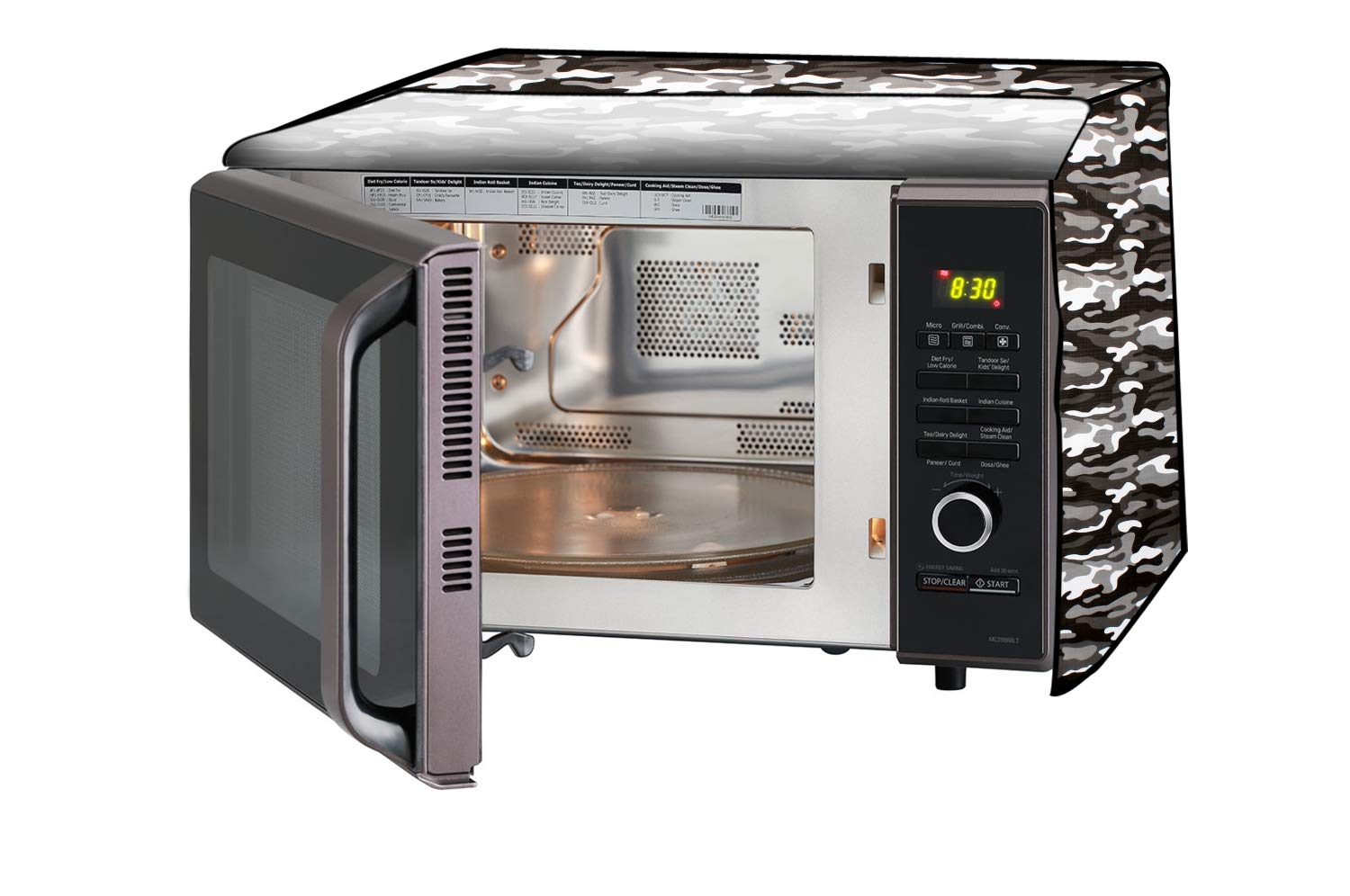 Microwave Cover for Bajaj 17L - Floral Purple -19