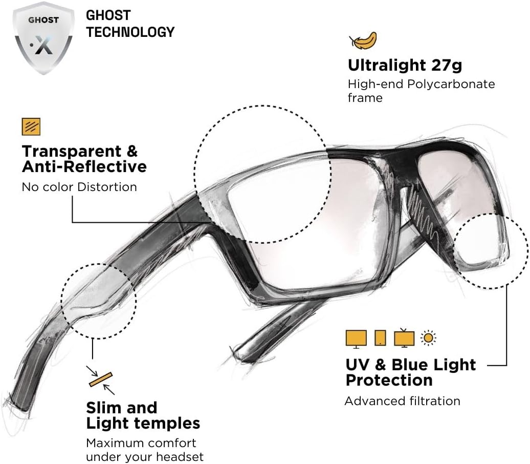 Horus X • Blue Light Glasses Men Women | Blue Light Blocking Glasses for Screen Anti-Fatigue Eye Migraine | Gaming Glasses V3 - Image 2