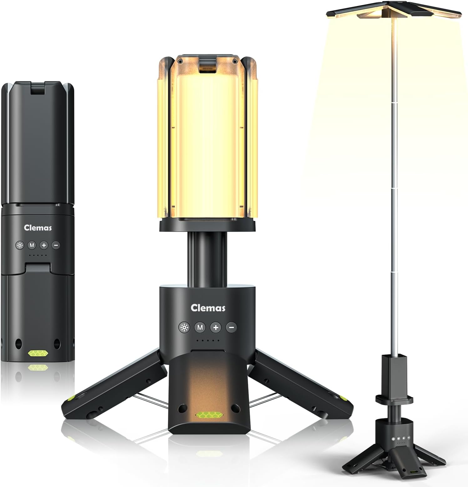 Clemas Telescopic Camping Lights Rechargeable 14000 mAh Led Multifunction Magnetic Lanterns Job Site Lighting Cordless Dimmable Camping Tent Lamp Portable Power Supply 6000LM IPX5 Waterproof