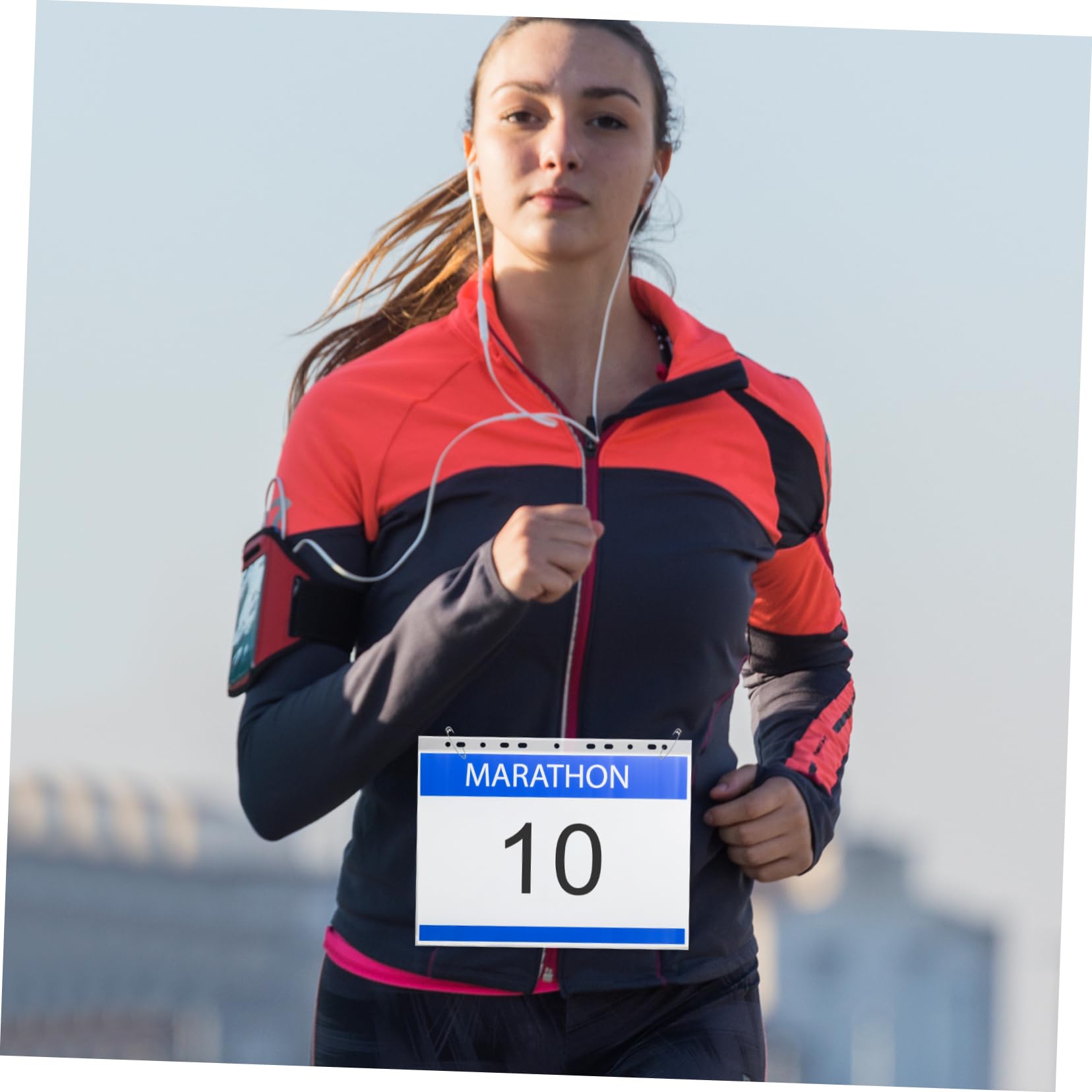 WOONEKY Porte-dossard Transparent en PVC Étanche 100 Pièces Paquet D'affichage pour Dossard De Course pour Événements Pratique pour Entraîneurs Et Arbitres