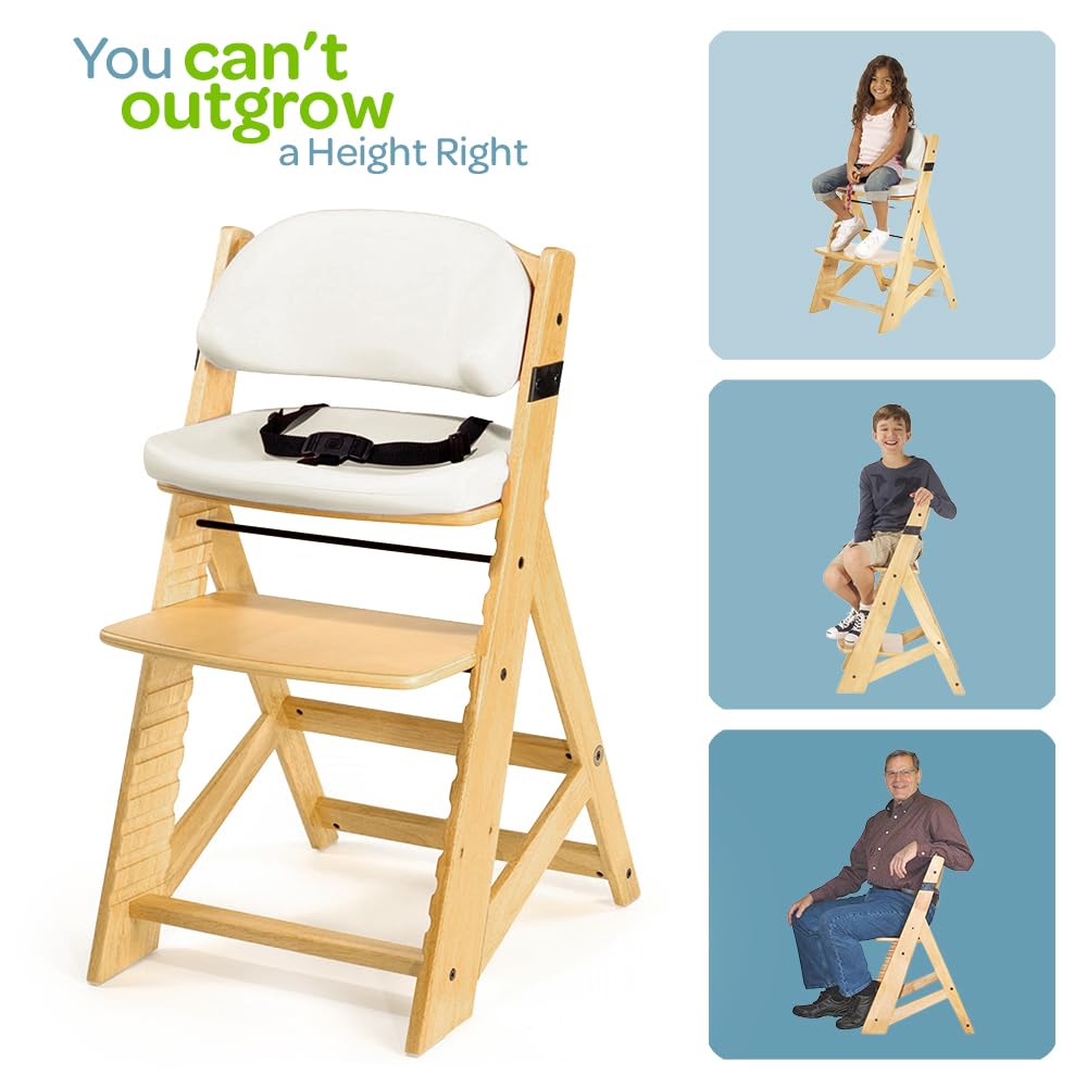 Keekaroo Height Right Kids Chair with Comfort Cushions Vanilla 0055209KR-0002 product thumbnail 5