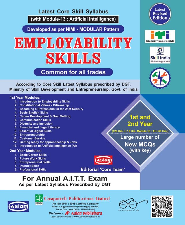 Employability Skills Common For All Trades For 1st & 2nd Year Paperback – 1 January 2023