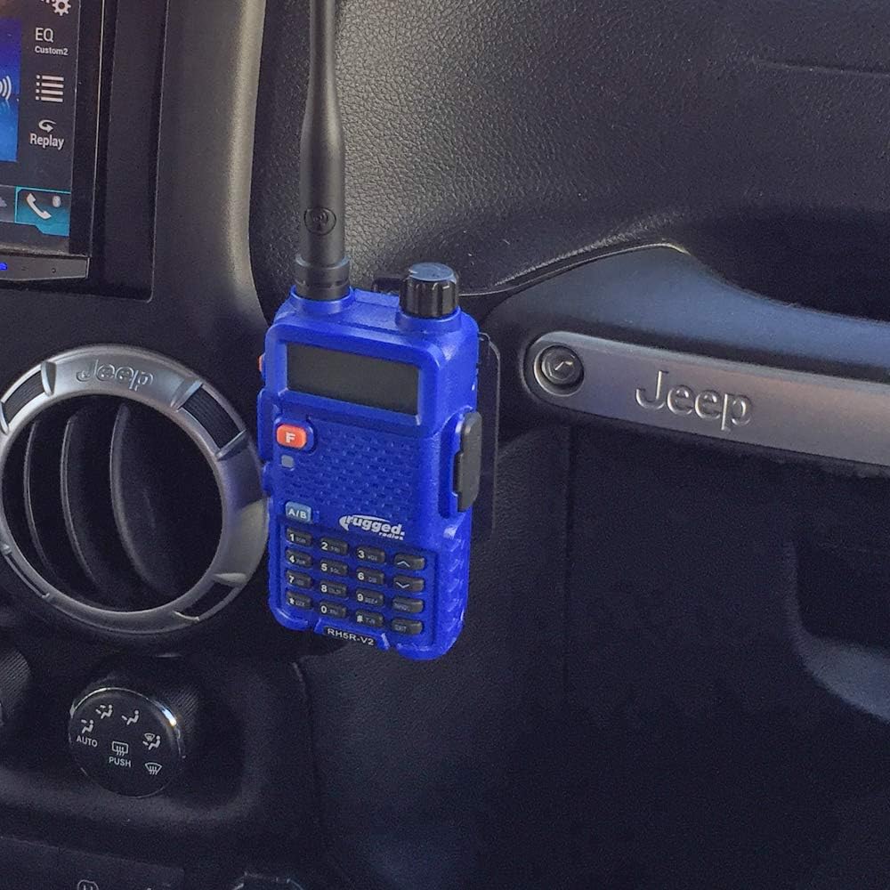 Rugged Radios JK-RH-MT Grab Bar Mount for Jeep JK for Rugged V3, RH5R, RDH & Baofeng Handheld Radios