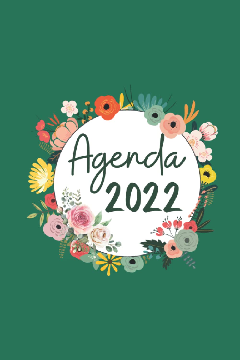 Agenda semainier A5 à motif fleur pour l'organisation hebdomadaire