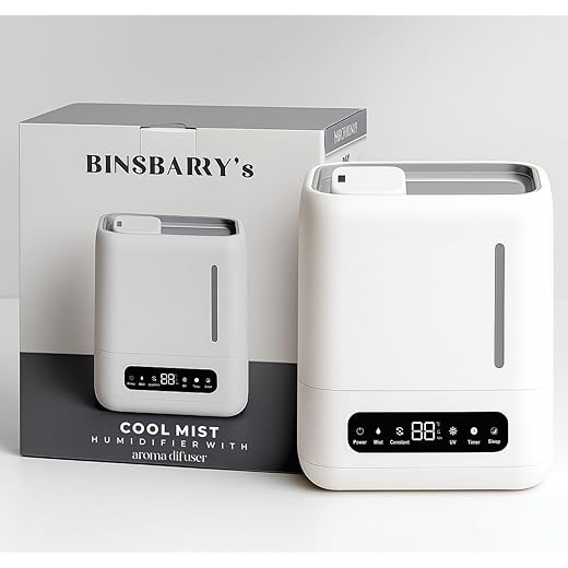 BINSBARRY Smart Ultrasonic Humidifier and Aroma Difuser 4L C