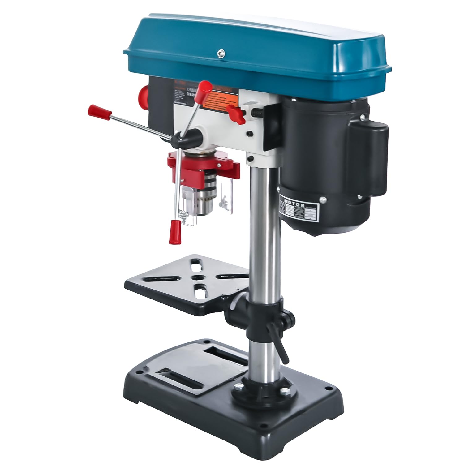 KATSU Tools Prensa de taladro de pilar de banco de 400 W + portabrocas de 16 mm + interruptor electrónico de velocidad variable de 5 velocidades + profundidad máxima de perforación de 50 mm + máx.