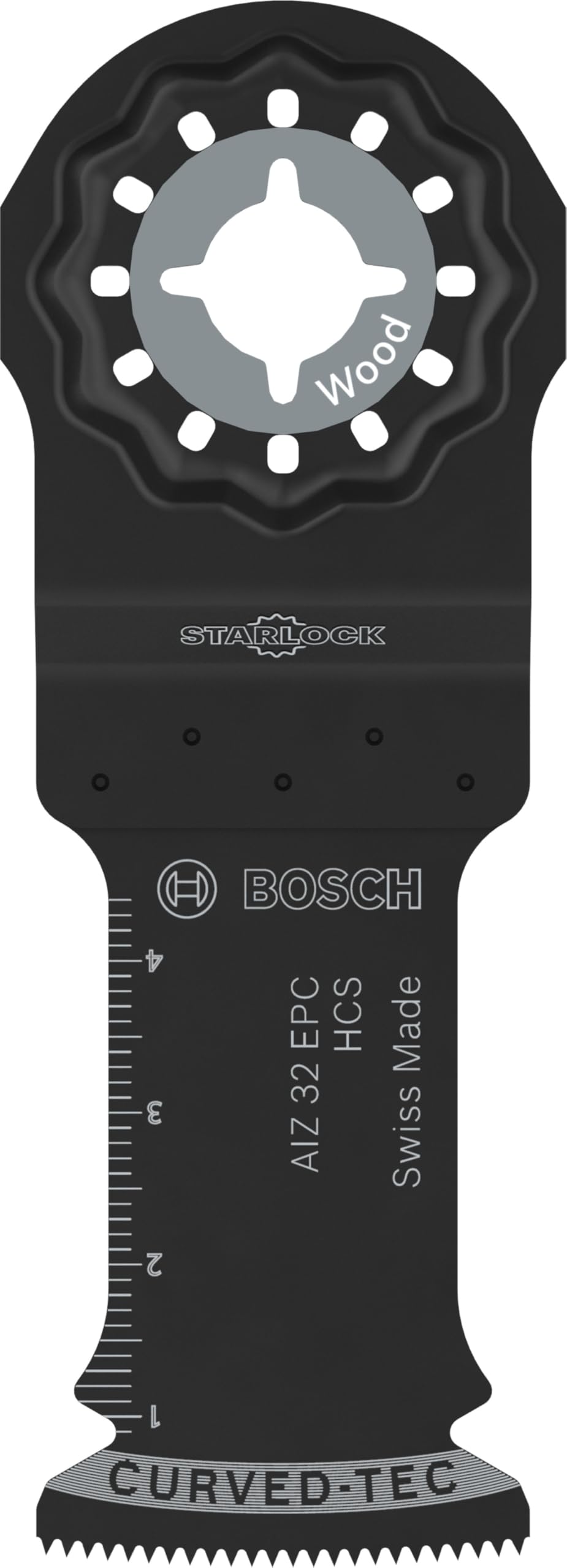 Bosch 1x Brzeszczot do cięcia wgłębnego AIZ 32 EPC (do Miękkie drewno, Szerokość 32 mm, Professional Akcesoria Narzędzie wielofunkcyjne)