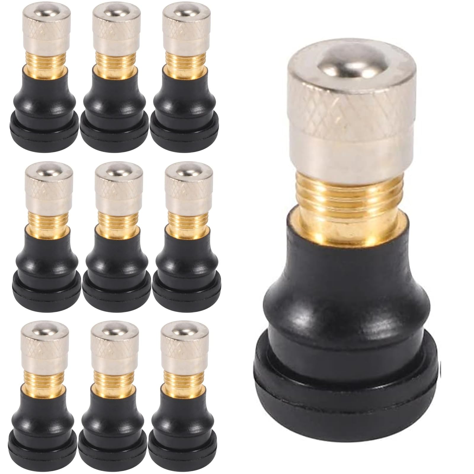 Nanchroadly 10 Pcs Electric Scooter Vacuum Valve Electric Scooter Tubeless Tire Vacuum Valve Wheel Gas Valve Electric Scooter Accessories for M365