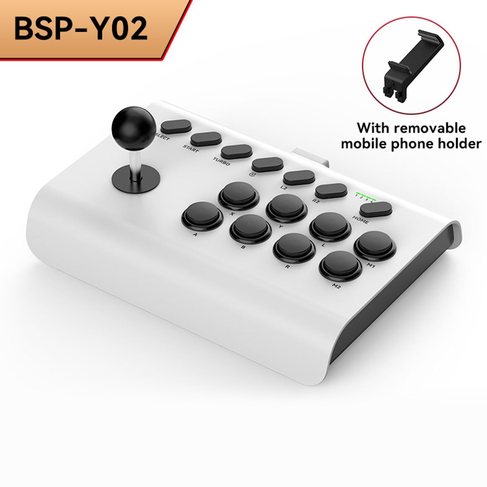 Arcade Fight Stick - de lucha retro, de lucha | Joystick de arcade nostálgico, joystick de lucha de juegos de arcade con funciones Turbo Macro para PC y consolas de juegos retro
