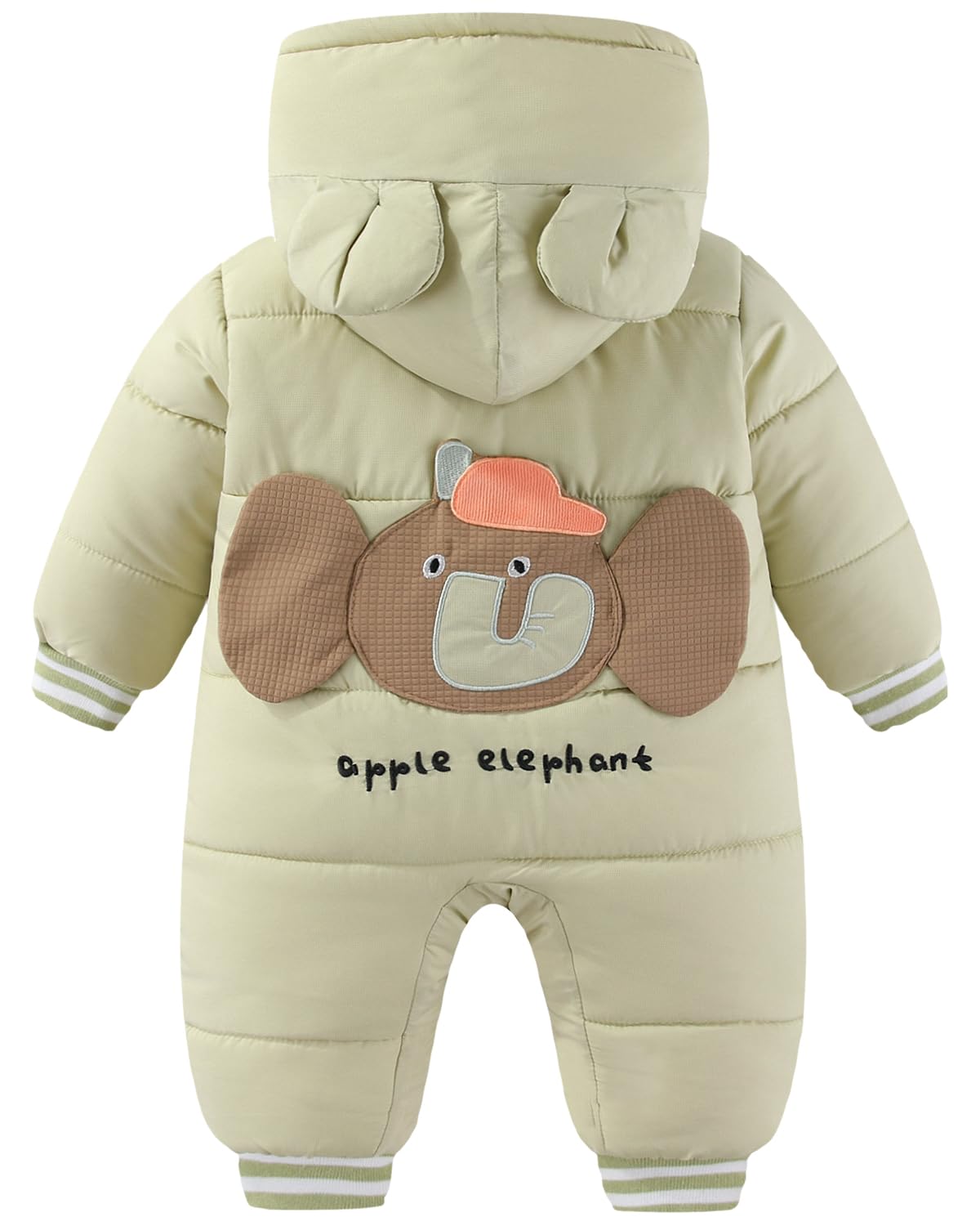 JiAmy Mono Nieve para Bebé, Traje de Nieve Invierno con Capucha Conjunto de Ropa 6-18 Meses