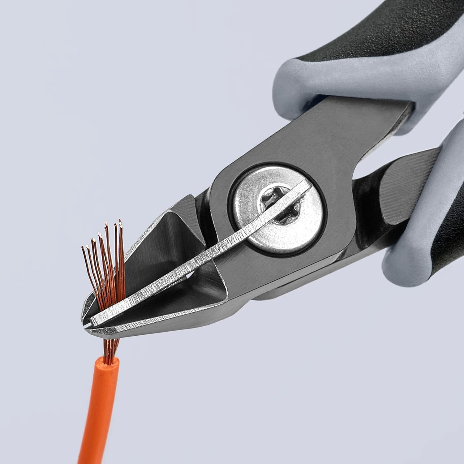 KNIPEX Alicates de precisión de corte diagonal para electrónica ESD con mangos multicomponente 125 mm, 79 62 125 ESD