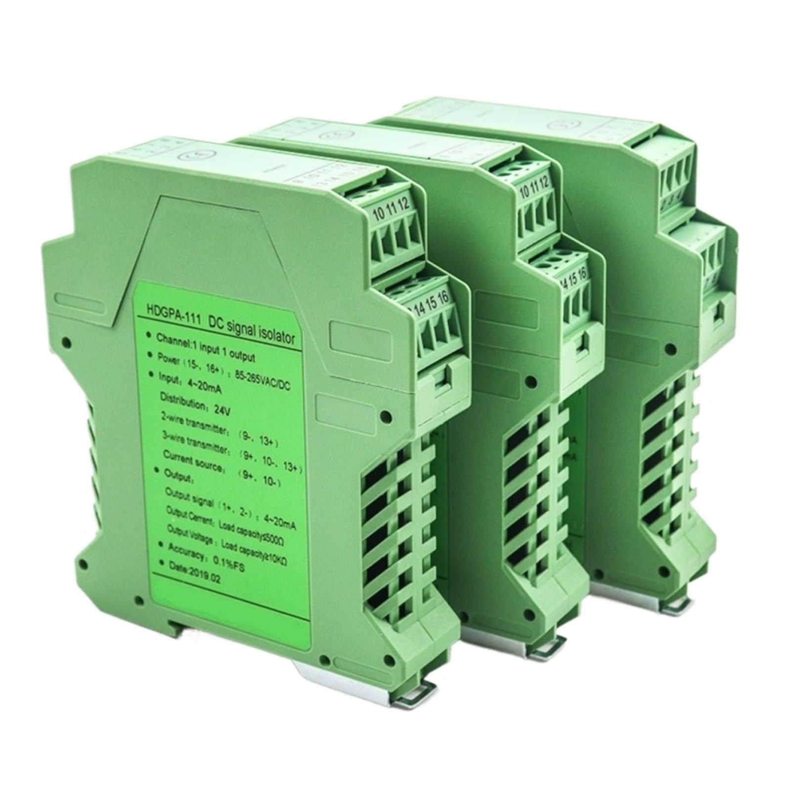 KSZHZYMGX 1pcs 12-28VDC 4-20Ma Analog Converter To 0 10V Input Signal Splitter Dc Signal Converter 0 10V 4 To 20Ma Signal Isolator(12-28_4-20MA_IN4-20MA)