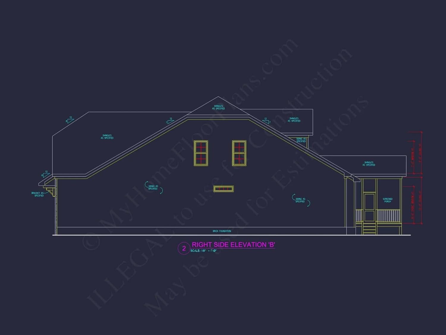14-1067 House Plan - Beautiful Craftsman House Plan with 2 Floors and 3 Bedrooms