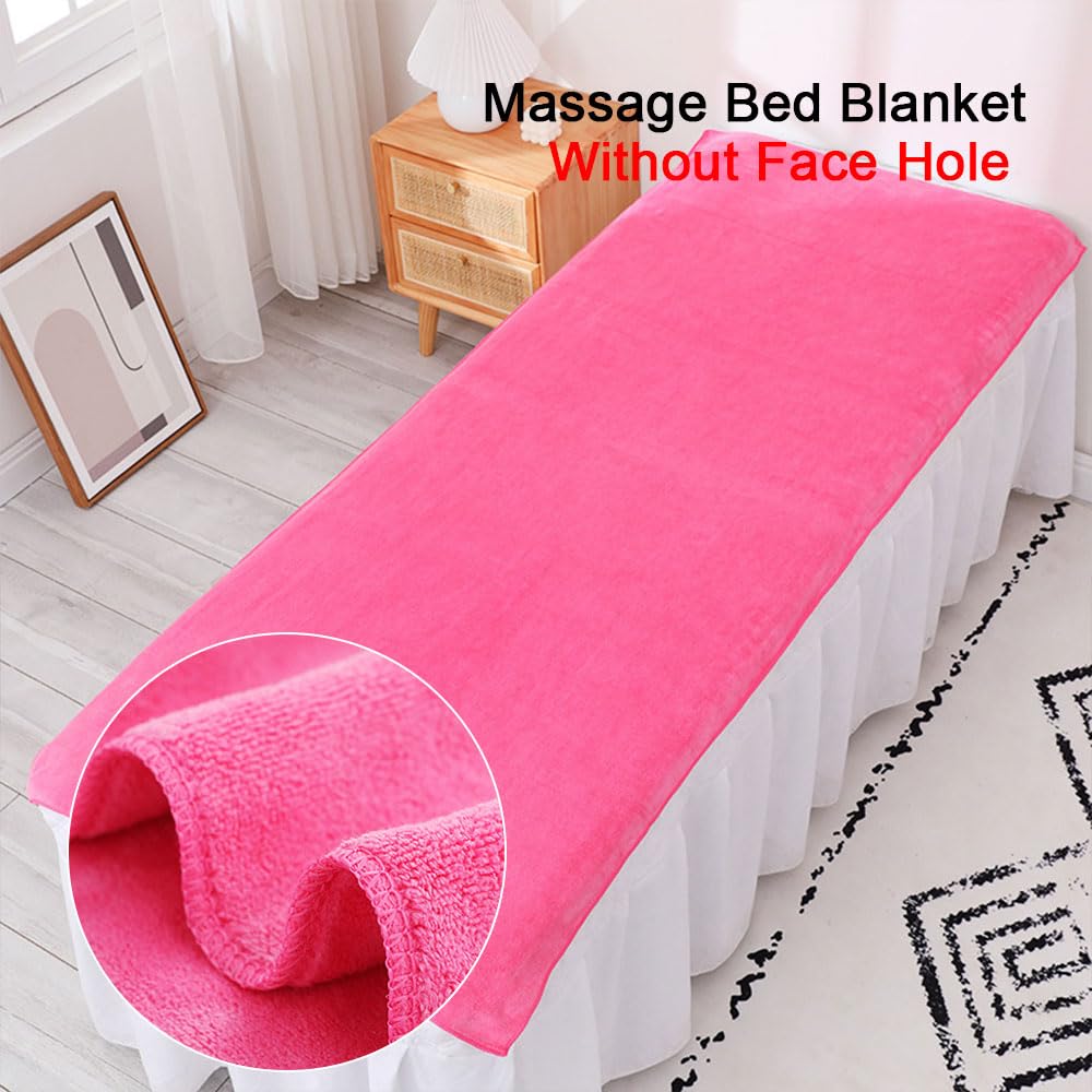 Morbuy Serviette Table de Massage, Super Doux Drap Table de Massage Sans Trou Réutilisable Lavable Serviette, Housse de Table Cil pour Spa Beauté et Salon du Visage (Marron,120x200cm)