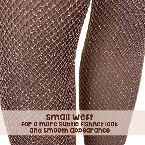 Image of Skintone Carnival Stockings | Gold Glitter Fishnet Tights for Caribbean Women