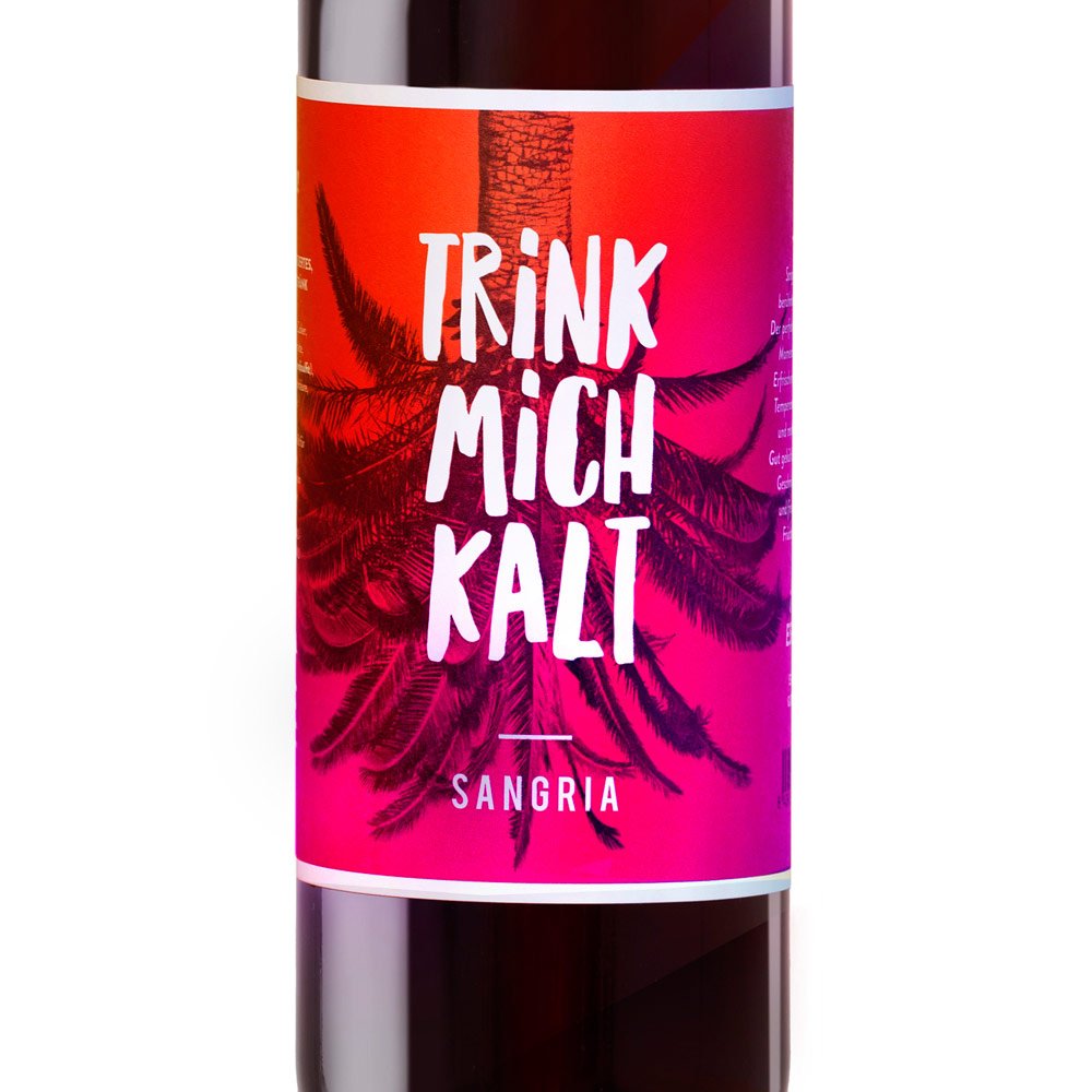 Sangria aus Spanien | TRINK MICH KALT | Das fruchtig-süße Kult-Getränk für den Sommer | Weinpaket Spar-Set mit 6 Flaschen